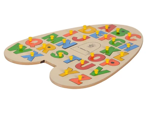 ‘A’ Alphabet Tray With Knobs