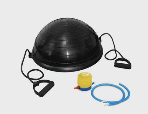 Bosu Ball – Body Balancing with Resistance Bands and Foot Pump-58 cm