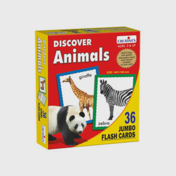 Discover Animals (Jumbo Flash Cards)