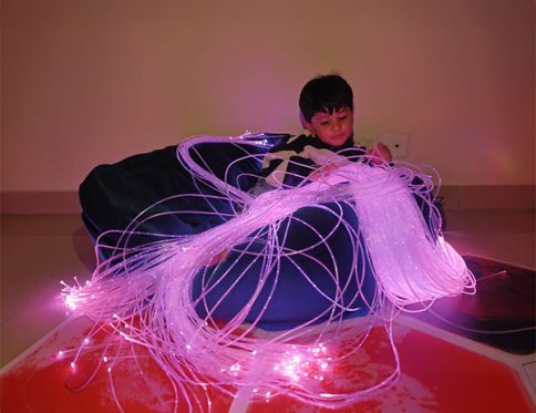 Sensory Fiber Optic Set with Jacket – 200 Points, 2 Meter Long(Sparkling)