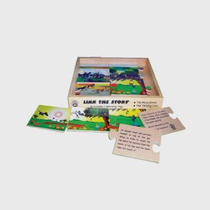 Sequence Story Telling Puzzles I-The Blue Jackal and The Thirsty Crow