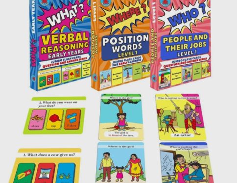 90 cards to teach Who? What? And Where? questions