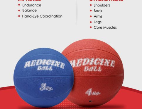 Rubber Medicine Ball 1kg/2kg/3kg/4kg